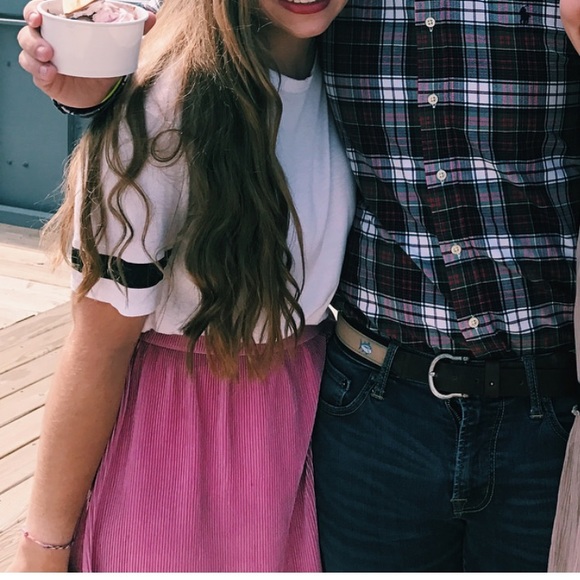 Pink Tea-Length Skirt - Picture 2 of 2